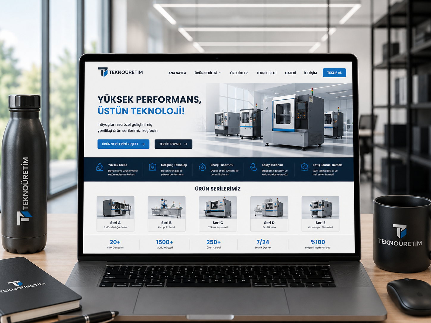 Ürün Tanıtım Sitesi hazır web tasarım paketi