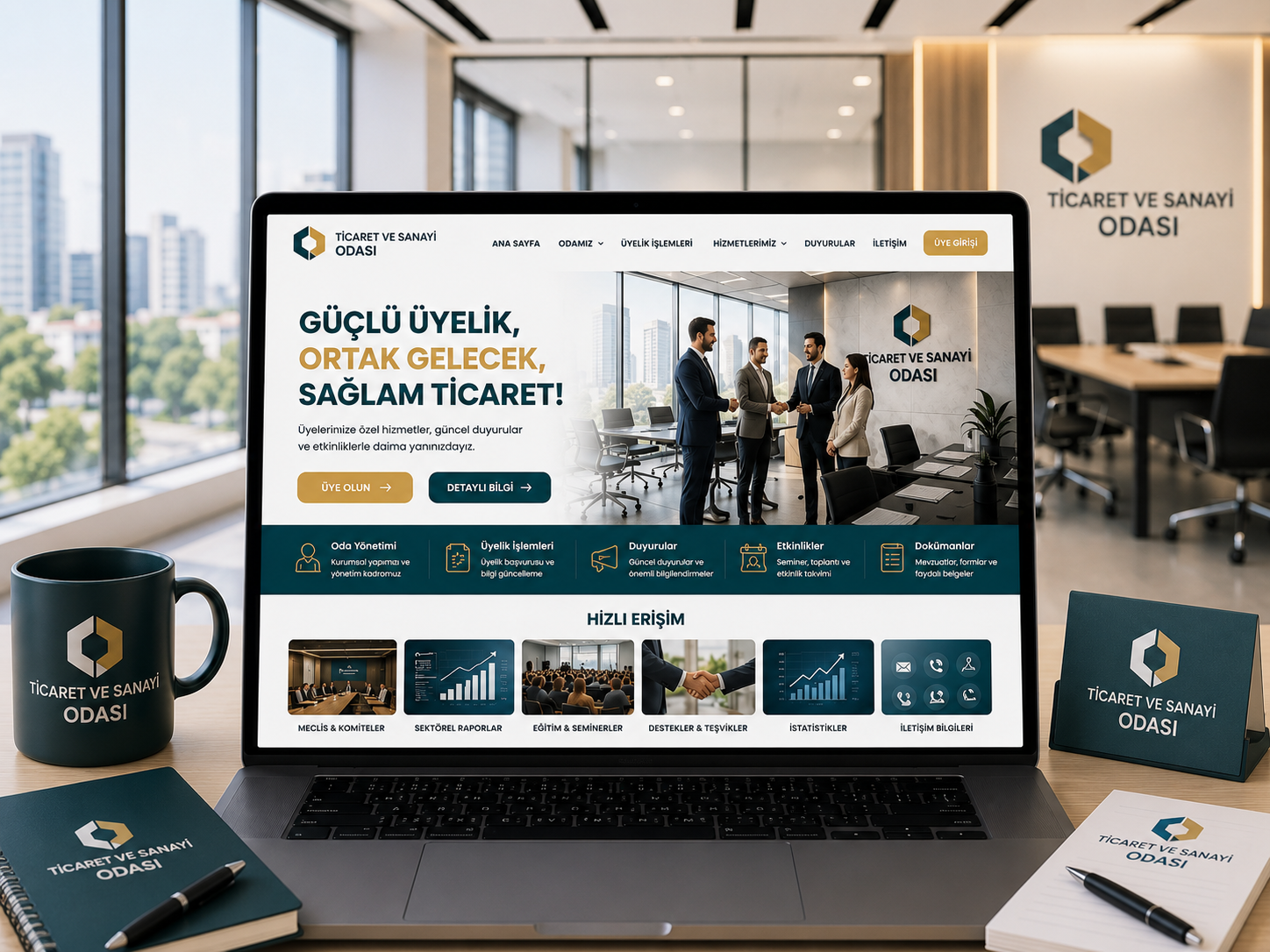 Oda Sitesi hazır web tasarım paketi