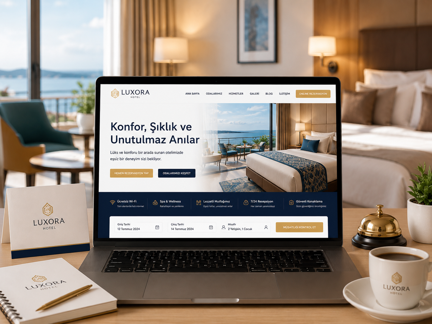 Otel Sitesi hazır web tasarım paketi